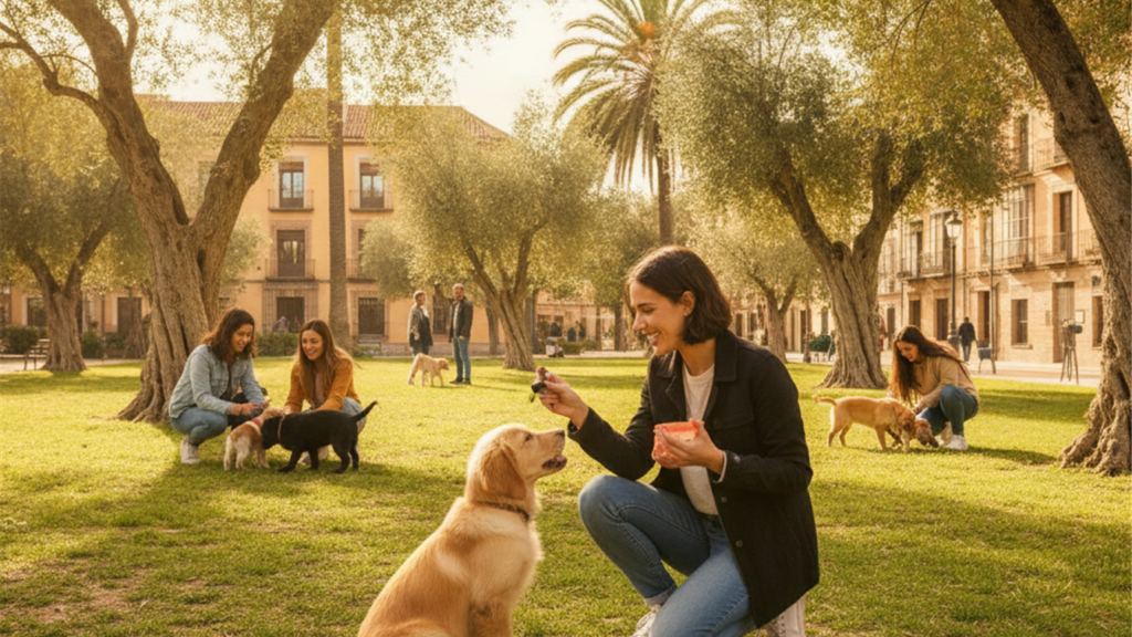 adiestramiento de cachorros socializacion parque 1