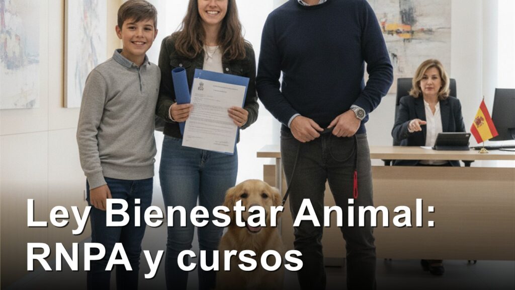 ley bienestar animal registro mascotas espana