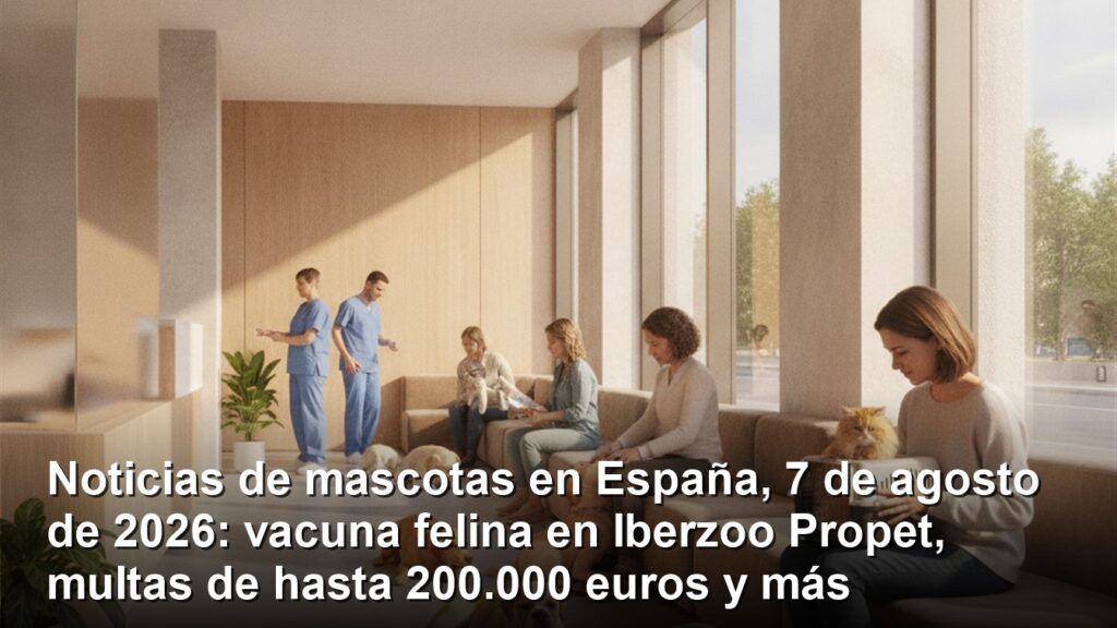 noticias de mascotas en Espana 7 de agosto de 2026
