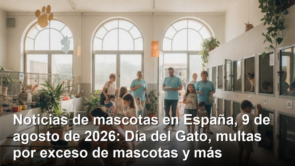 Noticias de mascotas en Espana 9 de agosto 2026