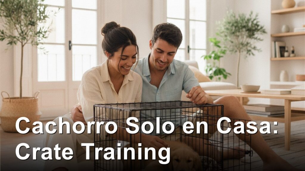 cachorro solo en casa crate training 1