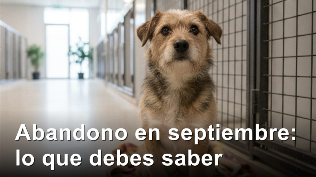 Abandono mascotas septiembre 2026 Espana perro refugio