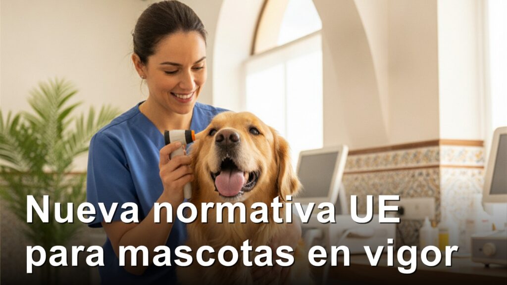 Nueva normativa UE mascotas Espana septiembre 2026