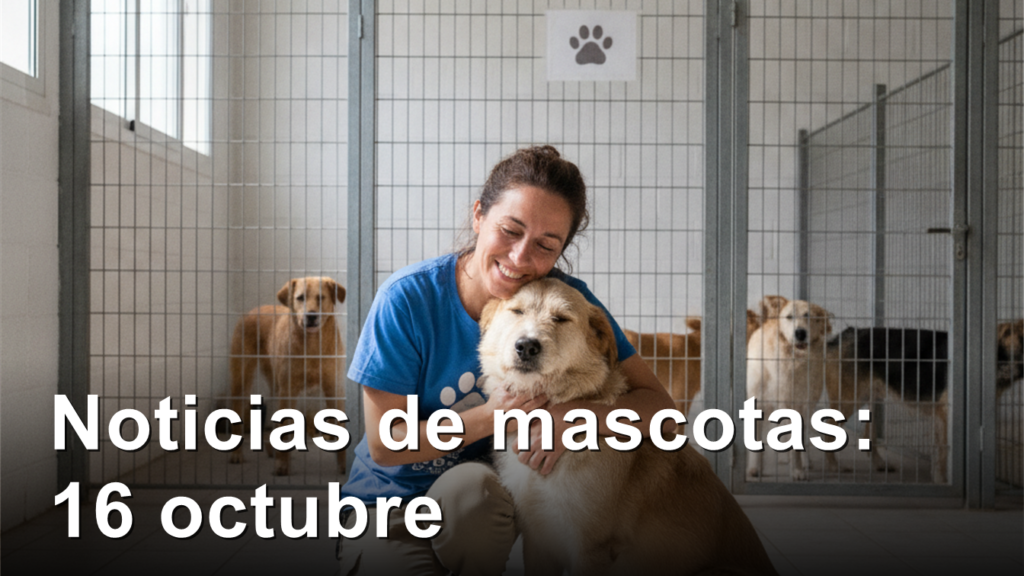 voluntaria abrazando perro en refugio 1